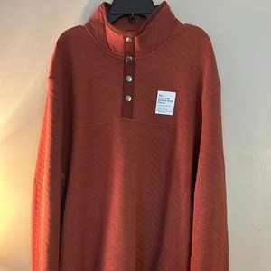 Sonoma men's quilted pullover Size XXL clay color